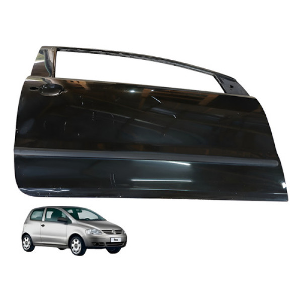 Porta Dianteira Direita Volkswagen Fox 1.0 2p 2007 Dianteira Direita Preto