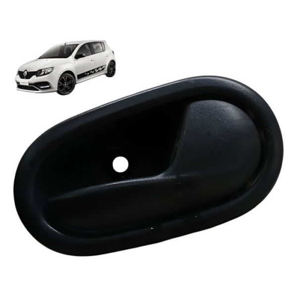 Macaneta Traseira Direita Renault Sandero 1.0 3cc 2015 2019 Preto Traseira