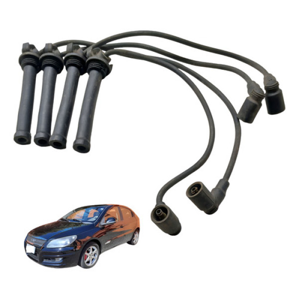 Jogo Cabo Vela Chery Cielo 1.6 16v 2010 Preto