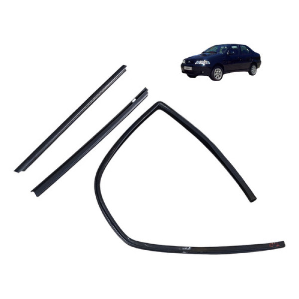 Kit Pestana Traseiro Direito Fiat Siena 1.3 8v 2003 2004