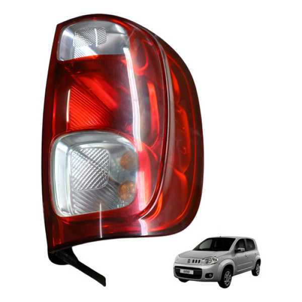 Lanterna Traseira Esquerda Uno Vivace 1.0 2010 2015 Esquerdo/motorista Vermelho
