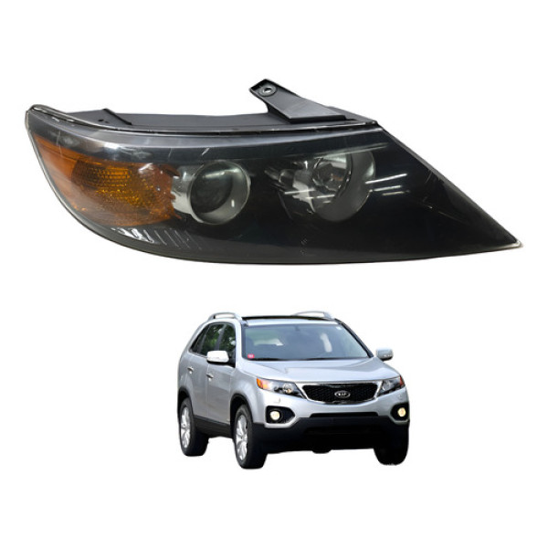 Farol Lado Direito Kia Sorento 2.4 2011  Detalhe Esquerdo/motorista