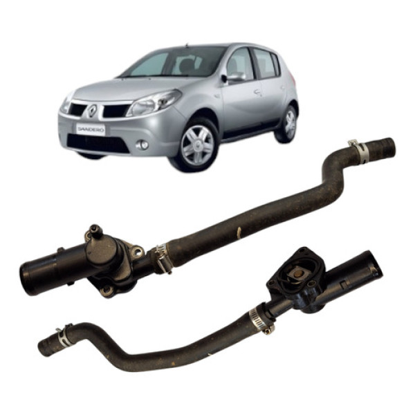 Carcaca Valvula Termostatica Sandero 2009 1.0 16v Us