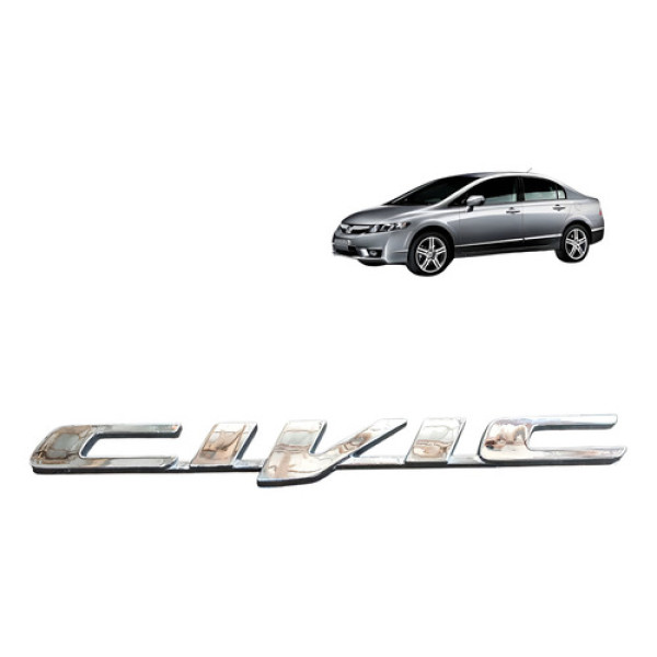 Emblema Letreiro Honda New Civic 1.8 2007 2011 - Cromado