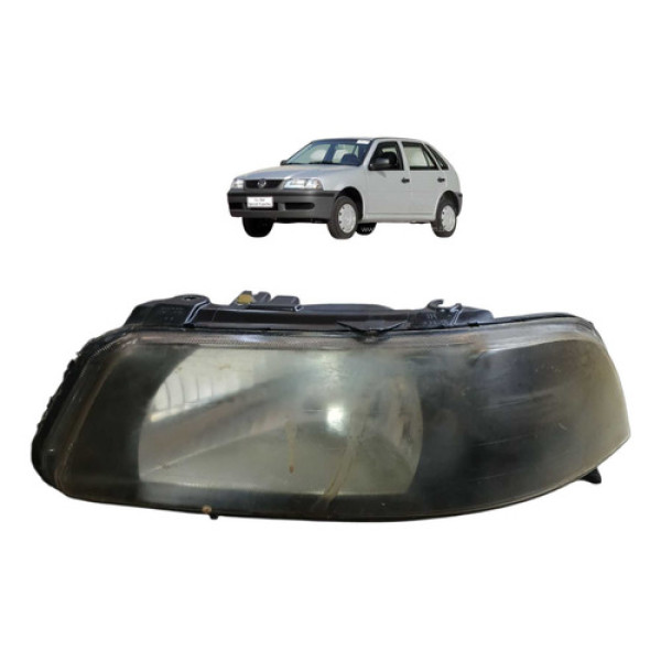 Farol Esquerdo Volkswagen Gol G3 2003 2004 Detalhe Esquerdo/motorista