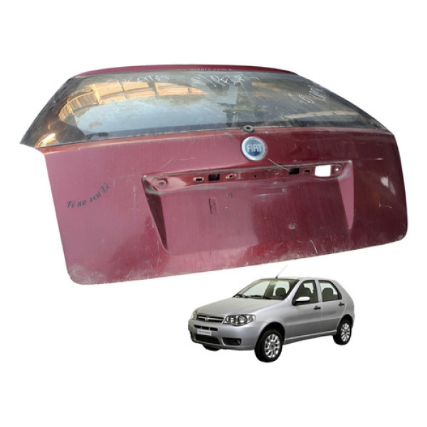 Tampa Porta Malas Fiat Palio Sapao  1.0 2007 2015 Vermelho