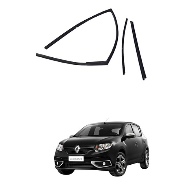 Kit Pestana Dianteira Direita Renault Sandero 1.6 8v 2016 - Preto