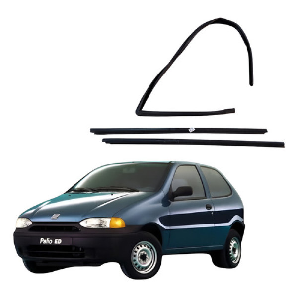 Kit Pestana Dianteira Direita Fiat Palio 1.0 1998 1999 2p Preto