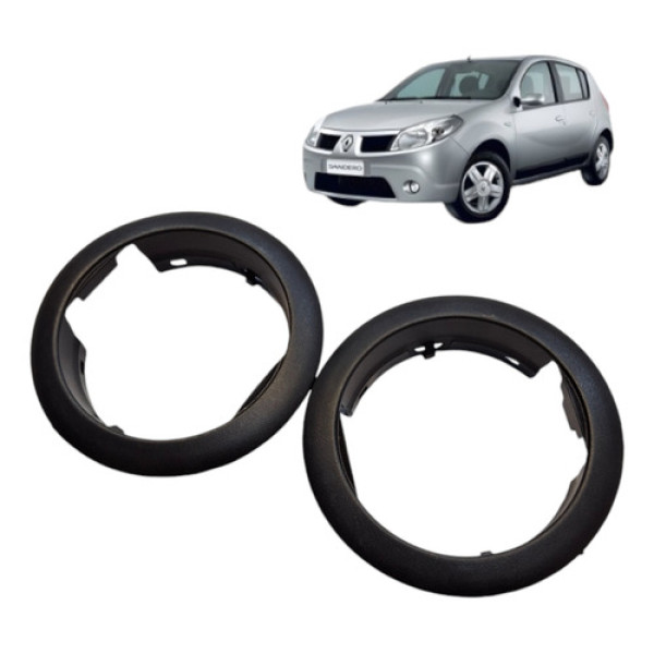 Par Moldura Difusor Ar Renault Sandero 2009 1.0 16v