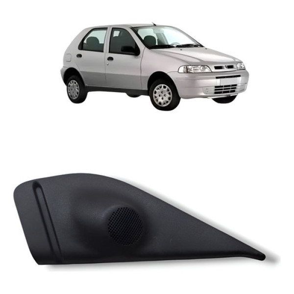 Moldura Interna Retrovisor Fiat Palio 1.0 8v 2003 Preto