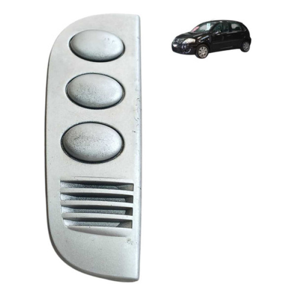 Moldura Painel Botao Falso Citroen C3 1.4 8v 2010 2012