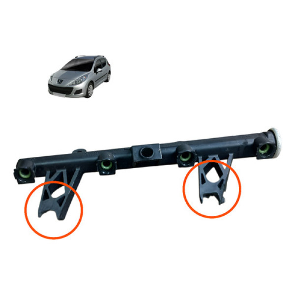 Flauta Bico Injetor Peugeot Sw 207 1.4 2010 2011