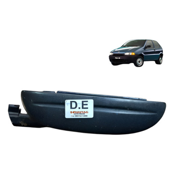 Macaneta Esquerdo Externo Fiat Palio Ed 1.0 2p 1998 1999 Preto Dianteira