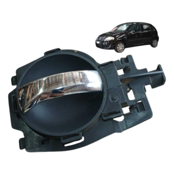 Macaneta Interna Esquerda Citroen C3 1.4 8v 2010 2012 Traseira