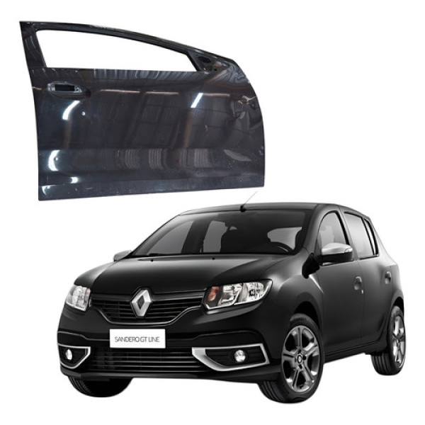Porta Dianteira Direita Renault Sandero 1.6 8v 2016 2019 Dianteira Direita
