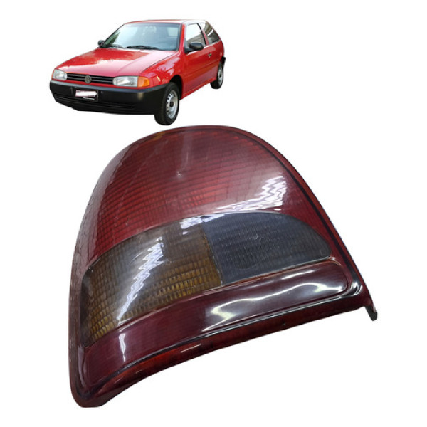 Lanterna Traseira Esquerda Gol G2 Bola 1.0 8v 1999 Esquerdo/motorista Vermelho