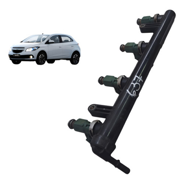 Flauta Combustivel Bico Injetor Gm Onix Ltz 1.4 2013 2014