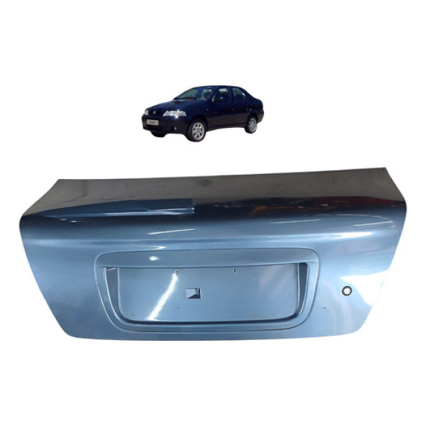 Tampa Porta Mala Fiat Siena 1.3 8v 2003 2004 Detalhe Pintura Azul-escuro