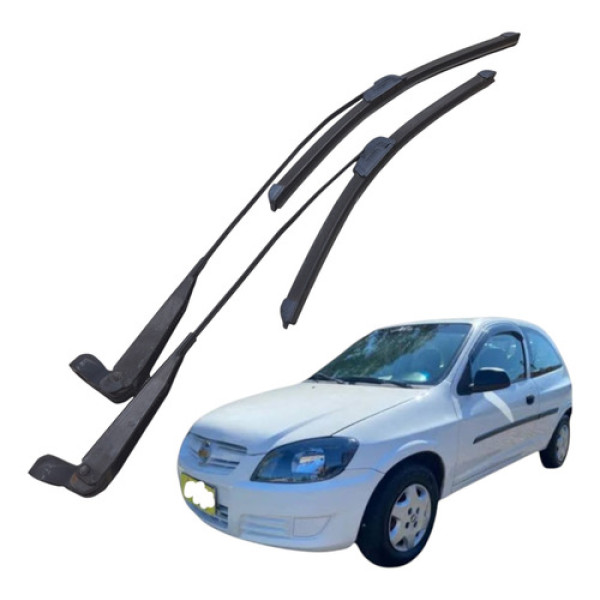 Par Braco Limpador Chevrolet Celta 1.0 2009 2010 2p Esquerdo