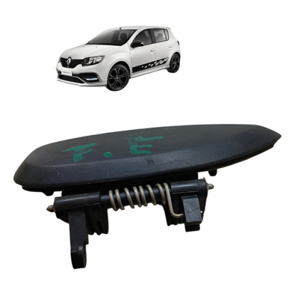 Macaneta Traseira Esquerda Renault Sandero 1.0 3cc 2015 2019 Preto Traseira