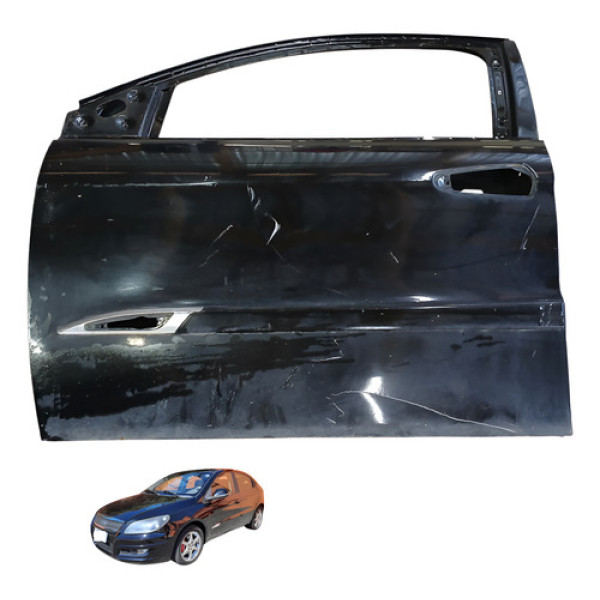 Porta Dianteira Esquerda Chery Cielo 1.6 16v 2010 Preto Esquerdo Dianteira