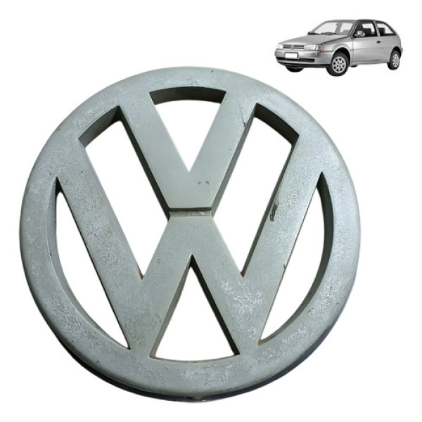 Emblema Vw Volkswagen Gol G2 1.0 2p 2001 2002 Cinza