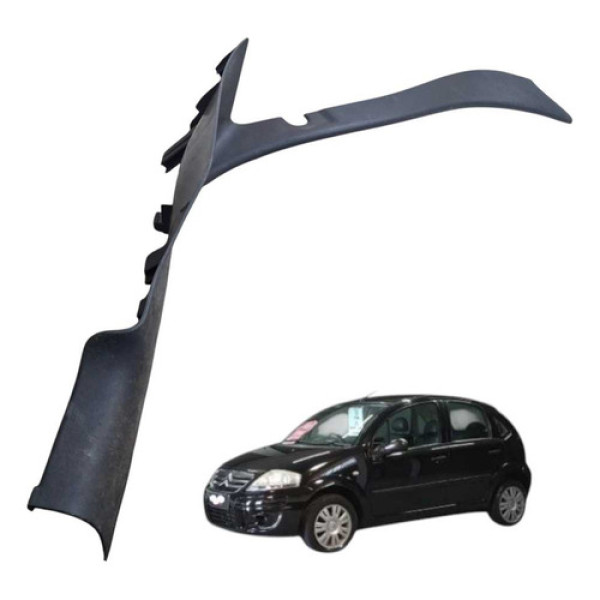 Soleira Pe Porta Esquerda Traseira Citroen 1.4 2011 2012 Preto