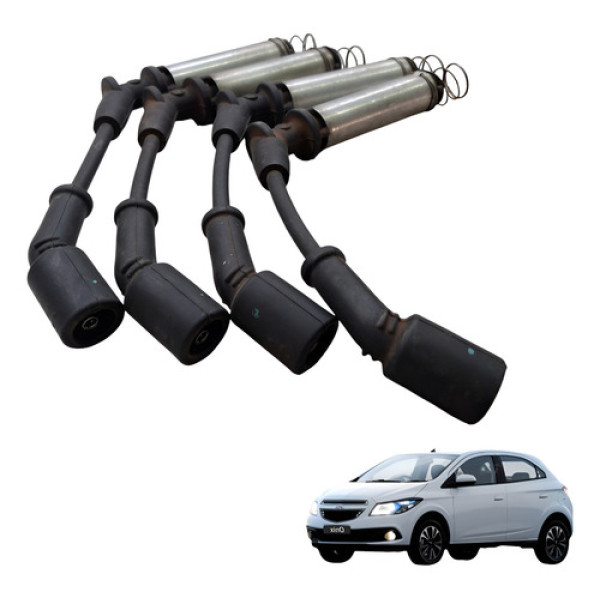 Jogo Cabo Vela Chevrolet Onix 1.4 Ltz 2013 2019 Preto