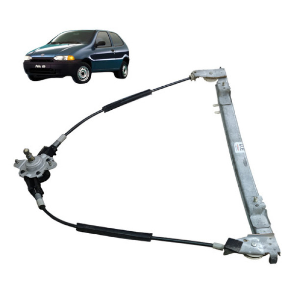 Maquina Vidro Esquerdo Fiat Palio Ed 1.0 2p 1998 1999