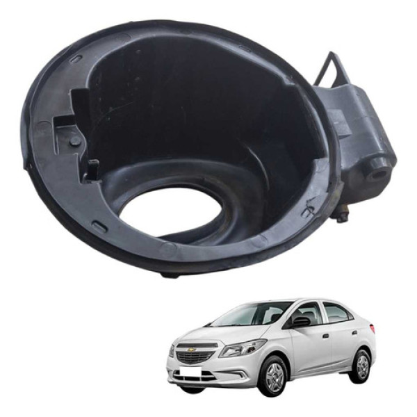 Carcaca Portinhola Tanque Chevrolet Prisma Ltz 1.4 2017 2019 Preto
