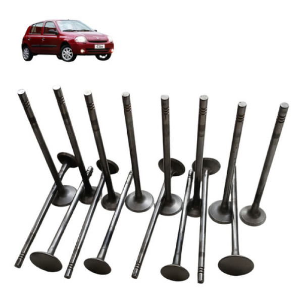 Jogo Valvula Admissao Renault Clio 1.0 16v 2003 2005