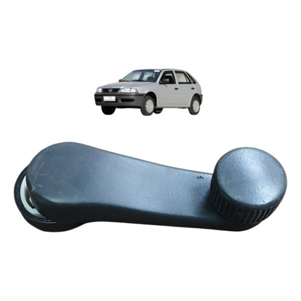 Manivela Vidro Dianteiro Esquerdo Volkswagen Gol G3 2003 Preto