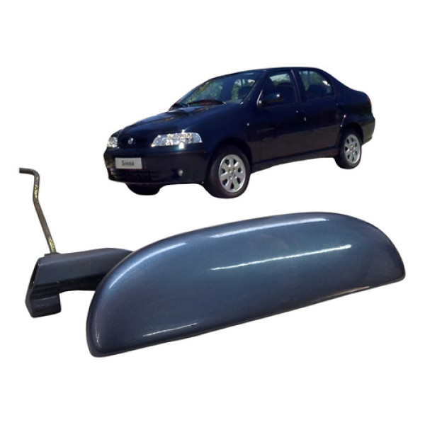 Macaneta Dianteira Direita Fiat Siena 1.3 2003 2004 Dianteira Azul-escuro