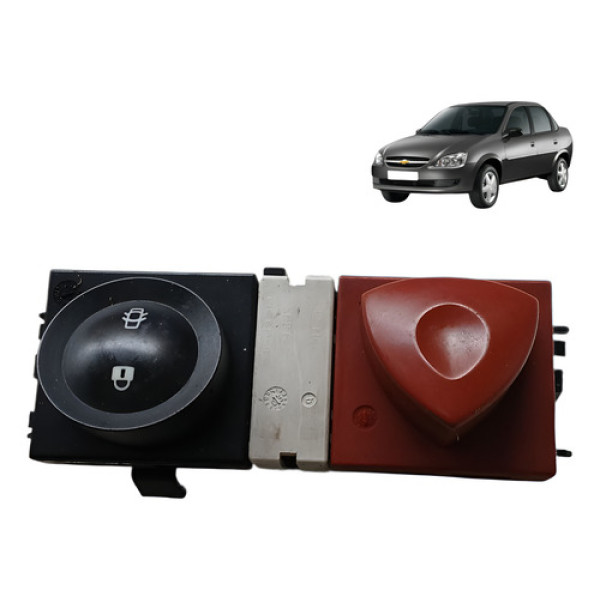 Botao Interruptor Alerta Renault Megane 2007 2008 2010 Preto