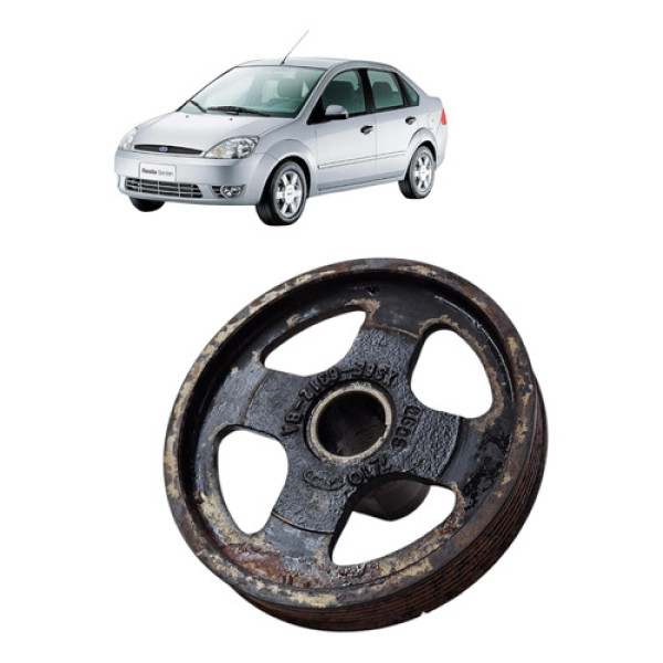 Polia Virabrequim Ford Fiesta Sedan 2007 1.6 8v Zetec Flex