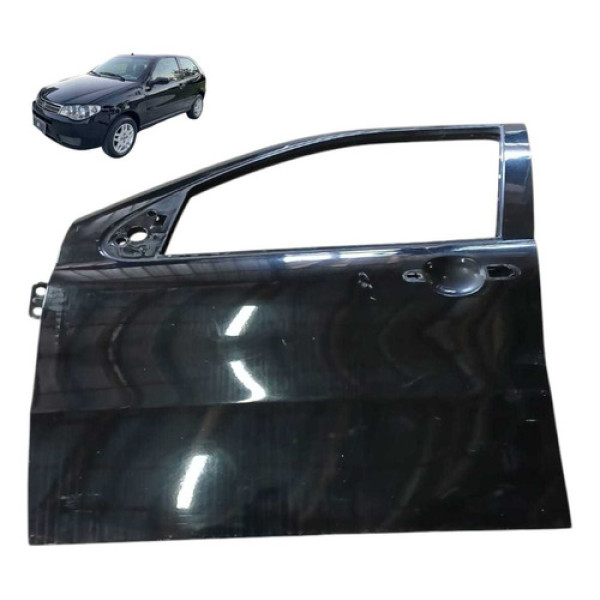 Porta Dianteira Esquerda Fiat Palio 1.0 2007 Dianteira Esquerdo Preto