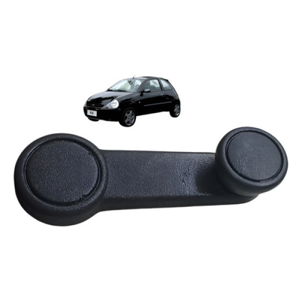 Manivela Vidro Esquerdo Ford Ka 1.0 2p 2004 2007 Preto