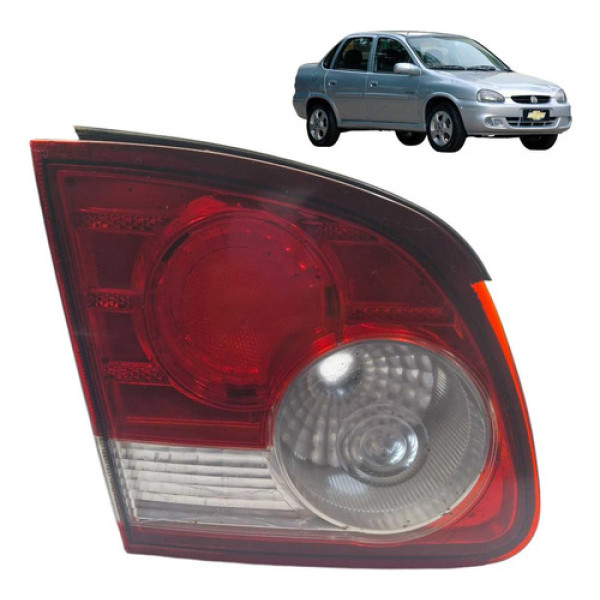 Lanterna Tampa Traseira Esquerda Chevrolet Classic 2011 2013 Esquerdo/motorista Vermelha
