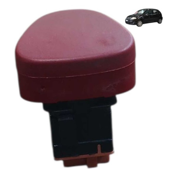 Interruptor Botao Alerta Citroen C3 1.4 8v 2011 2012 Preto