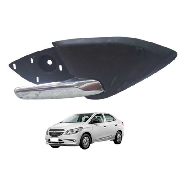 Macaneta Interna Traseira Direita Chevrolet Prisma  1.4 2017 Preta Traseira