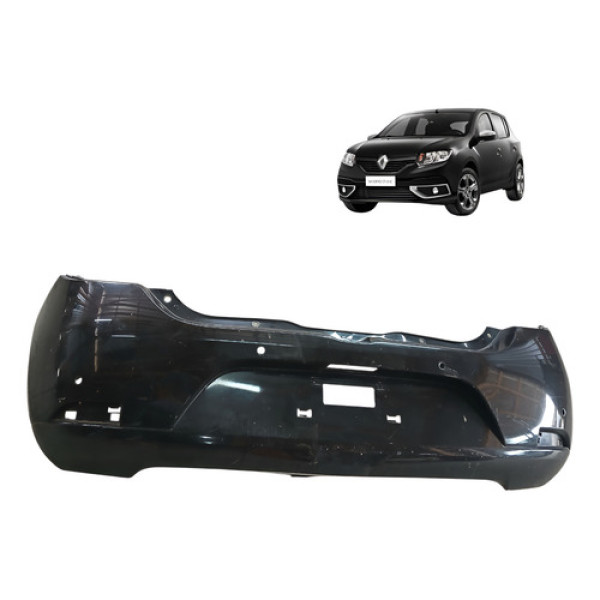 Parachoque Traseiro Renault Sandero 1.6 8v 2016 2019 Detalhe