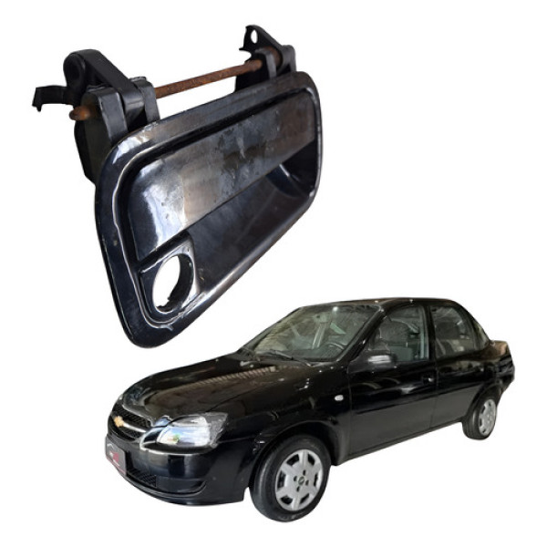 Macaneta Externa Dianteira Direita Corsa Classic 2012 4p Preto Dianteira