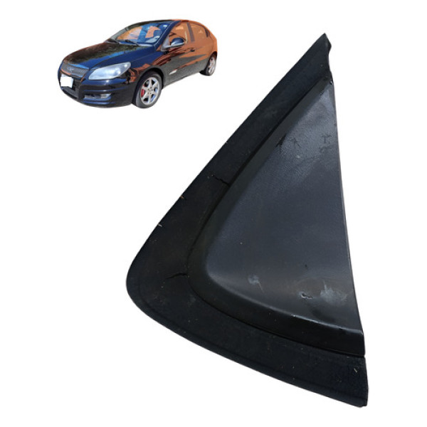 Moldura Retrovisor Esquerdo Chery Cielo 1.6 16v 2010 Preto