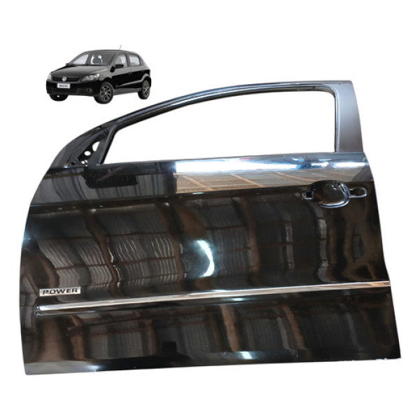 Porta Dianteira Esquerda Volkswagen Gol G5 1.6 2010 2012 Dianteira Esquerdo Preto