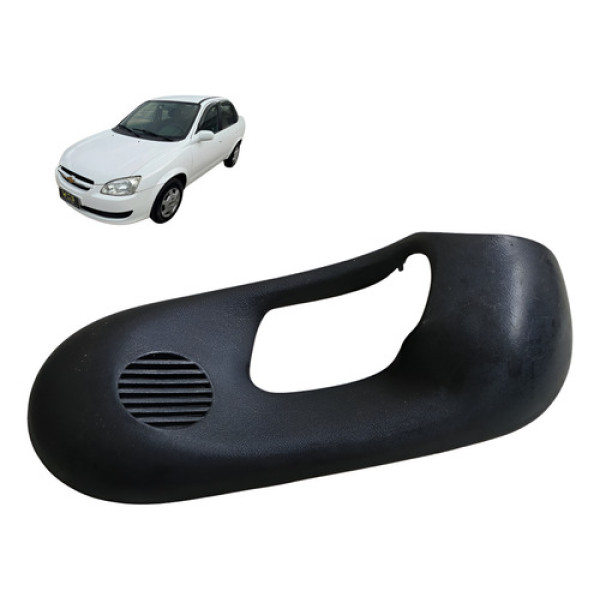 Moldura Macaneta Esquerda Chevrolet Classic 1.0 2001 Preto Dianteira