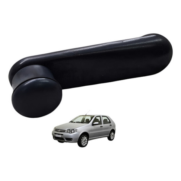 Manivela Vidro Direito Fiat Palio Sapao 1.0 2007 2015 Usado Preto