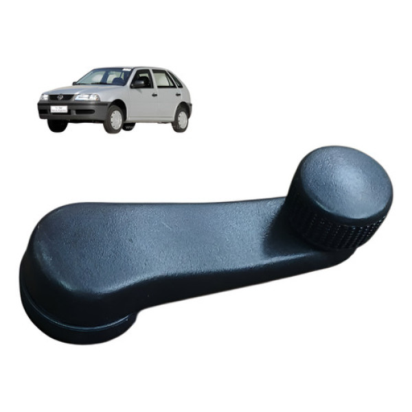 Manivela Vidro Esquerdo Volkswagen Gol G3 2003 2004 Preto