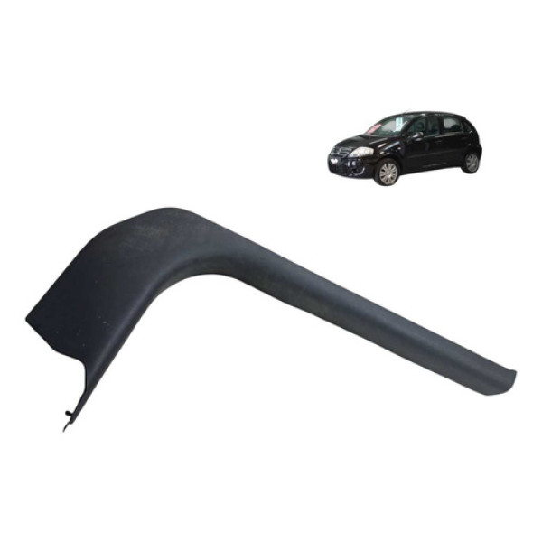 Soleira Traseiro Direito Citroen C3 1.4 8v 2010 2012 Preto