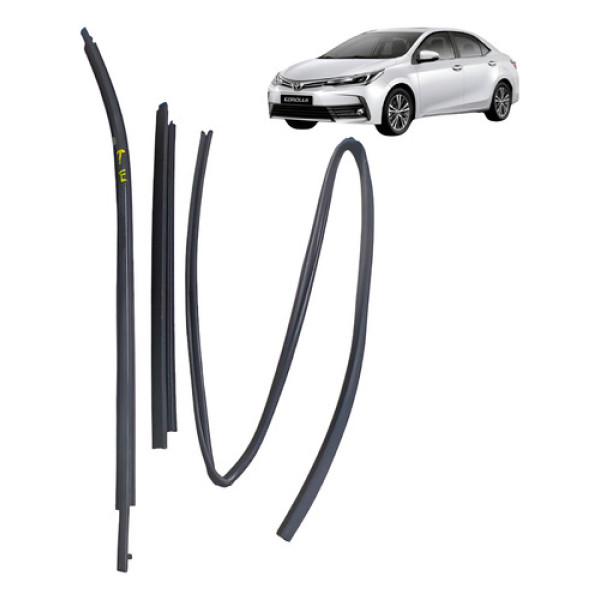 Kit Pestana Traseira Esquerda Toyota Corolla 2.0 2016 Preto