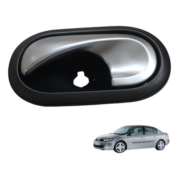 Macaneta Interna Porta Esquerda Renault Sandero 1.0 16v 2007 Dianteira/traseira